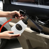 Reinigingspistool, hogedrukreinigerpistool, autoreinigingspistool, persluchtreiniger, 6 - 9,2 bar, instelbare luchtdruk, nikkel-metaalcoating, met mondstuk, handdoeken, handschoenen, borstels