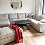 Knuffeldeken, 130x170 cm, fleece, microvezel, rood