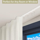 Premium 3m Ceiling Curtain Track System, Flexible and Durable Design for Effortless Glide, Ideal for Shower Windows, RV Room Divider, Privacy and Home Decoration