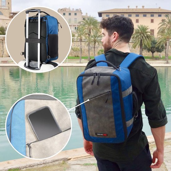 Lockable Backpack with Organiser Compartment and Useful Tablet Compartment