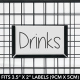 Multifunctionele mand van metaal – opbergmand met tekstveld voor keuken, voorraadkamer enz. – compacte en universele draadmand –