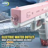 Elektrisch Waterpistool - Roze - 70ml Clip - Krachtige Stralen - Duurzaam en Draagbaar - Ideaal Buitenspeelgoed