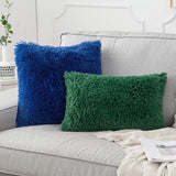 set van 2 zachte, kunstbont kussenslopen, set kussenslopen voor de sofa, slaapkamer of auto, 45 x 45 cm set van 2 zachte, kunstbont kussenslopen, geschikt voor de sofa, slaapkamer of auto, 45 x 45 cm