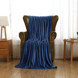 Knuffel deken pluizig extra zachte en warme vloeren flanel fleece deken, rimpels resistent/anti-verkleuring als SOFHADE hoek of bed surfen, Größe:150 cm x 200 cm, Farbe:Dunkelblau