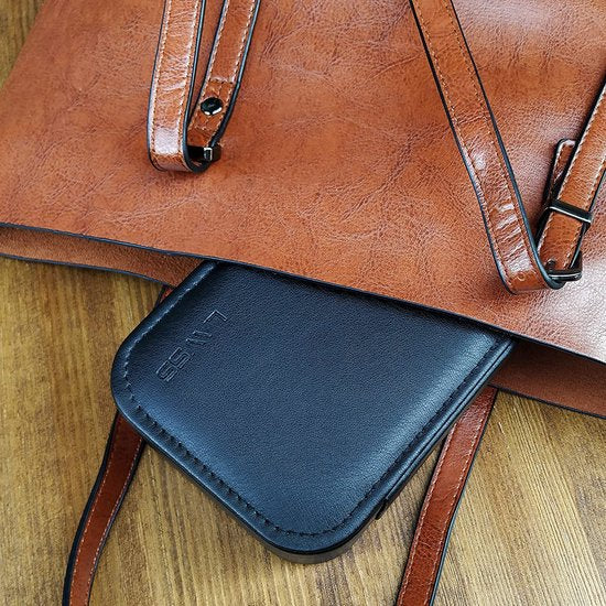 Sieradendoosje voor op reis, draagbaar juwelendoosje met spiegel, sieradenkistje voor halskettingen, armbanden, ringen, oorbellen, zwart