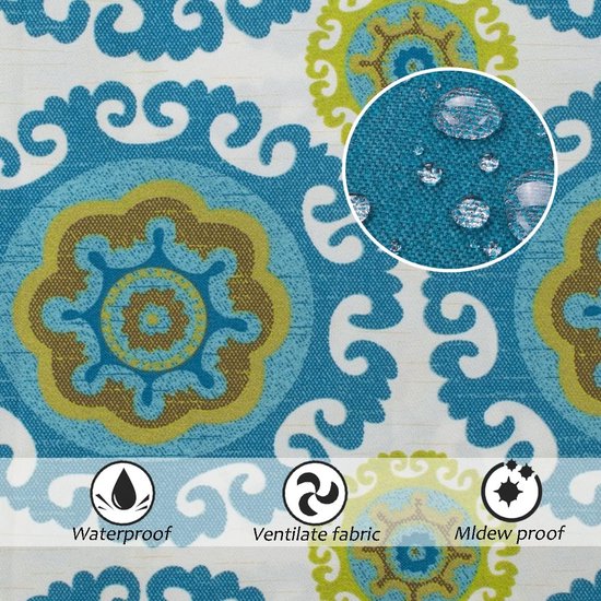 Opblaasbare kruk voor buiten, 50 x 23 cm, van polyester en pvc, voor strand, tuin, zwembad, woonkamer, groen