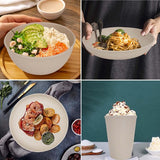 32-delige onbreekbare serviesset voor 8 personen, campingserviesset, kunststof borden en kommen, grill-serveerborden, kommen, kopjes, feestserviesset voor picknick, beige