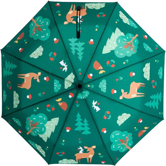 Paraplu Automatische Unisex Dames Heren Winddichte zakparaplu Hoge kwaliteit Grappige ontwerpen Regenboogvlinders