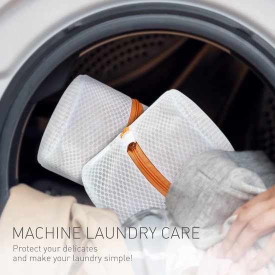 Waszakken Mesh waszakken Wasmachinetas voor intimiteitslingerie en delicatessen met premium ritssluiting, set van 3