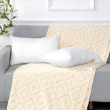 Set van 2 hypoallergene vierkante vorm kussen binnenkussens 30x50cm kussen vulling voor bank, bank, bed - indoor decoratieve kussens inserts, standaard/wit (12x20)