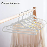 Kleerhangers, hangers van fluweel met 2 antislip inkepingen, dasorganisator en 360° haken, ruimtebesparende beugel voor bretels, mantels, jassen en pakken (beige, 20)