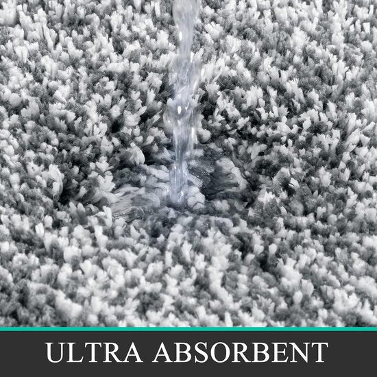 Microvezel zachte badmatten en badmatten, groot, 60 x 120 cm, wollig, waterabsorberend, wasbaar, antislip, douchemat, voor woonkamer, slaapkamer