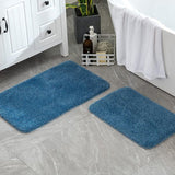 Badkamermat,blauw, microvezel