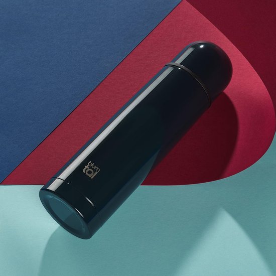 Thermosfles 500 ml, BPA-vrije thermoskan voor warm en koud, lekvrije thermosfles 500 ml, roestvrij staal, thermosfles met beker, thermoskan 500 ml, isoleerkan, zwart