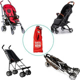 Transporttas kinderwagen (rood, klein) - reistas/beschermhoes vliegtuig - buggytas 120 x 37cm