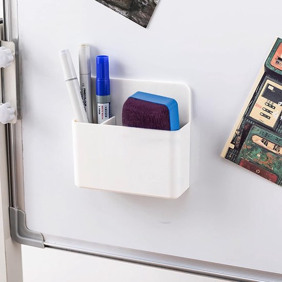 Magnetische markeerhouder, whiteboard, pennenhouder, magnetische markeerhouder met whiteboardspons voor het opbergen van pennen aan magneetwanden