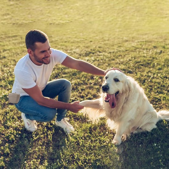 Leckerli-zak van siliconen clip op draagbare trainingscontainer-praktische magneetsluiting en riemclip -BPA-vrij