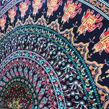 Mandala muurhangend Boheems Indiaas tapijt yoga hippie psychedelische decoratieve doek groot tafelkleed 210 x 150cm