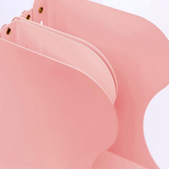 Boeksteun, boekensteunen, metalen boekensteun, 1 stuk boekenhouder, verstelbare boekensteun, boekensteun voor plank, boekensteunen metaal roze voor bureau, uittrekbaar tot 49,8 cm