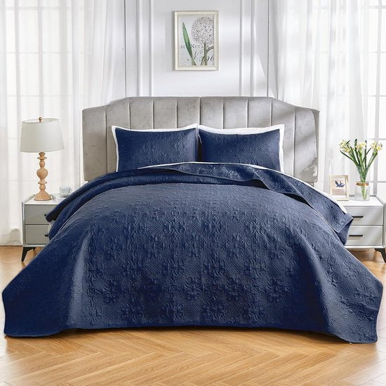 bedspread 240x260 blue