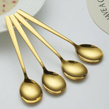 Regenboogsoeplepel, 12 stuks, titanium kleurrijk gecoat, moderne roestvrijstalen tafellepel, ideaal voor thuis, toiletkamer, hotel, bruiloft en feest, vaatwasmachinebestendig