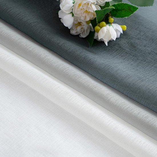 Gordijnen, gordijnen voor woonkamer, slaapkamer, set van 2, modern, tweekleurig, 140 x 175 cm