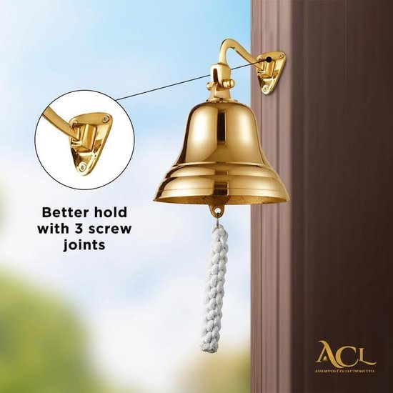 Collecties Messing Wandbel Matitimes Scheepsbel Scheepsbel 3"