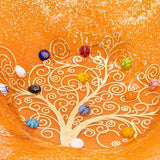 Venezia Schaal Bord Decoratie Opbergschaal Boom des Leven Murano-glas versierd met murrines en bladgoud cadeau-idee Handgemaakt Made Italy (cm13x13)