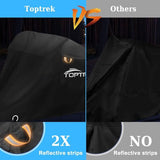 Motorcycle Cover with Sealing Adhesive XXXL, 210D Oxford Fabric Motorcycle Tarpaulin, Waterproof, Breathable, Outdoor Motorcycle Garage, Black (265 x 105 x 133 cm)