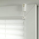 Plissé zonder boren, ondoorzichtig, lichtdoorlatend, eenvoudig in de breedte in te korten, wit, 50 x 130 cm (b x h)