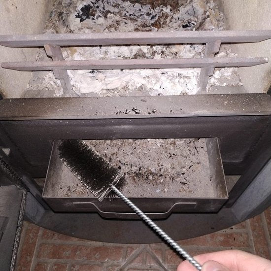 Kachelbuisborstel Ø 40 mm voor moeilijke hoeken, kleine universele haardreiniger en ontroeter, staaldraad bezem met 32 cm totale lengte