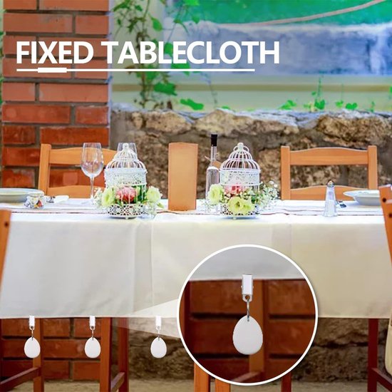 Tafelkleedgewicht 8 stuks tafelkleedgewichten stenen tafelkleedgewichten met klem tafelkleden gewichten outdoor voor familie party camping bruiloft tuin picknick