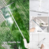 Waterwisser, vloerwisser met verlenging van 105 cm, lange steel, rubberen lip, voor badkamer, tegel, douchevloer