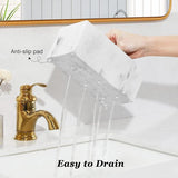 Tandenborstelhouder van hars, 5 tandenborstelvakken, handgemaakte tandenborstelstandaard voor elektrische tandenborstel, tandpasta, grind wit