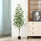 Kunstplanten, 180 cm hoog, eucalyptus kunstplant voor woondecoratie,