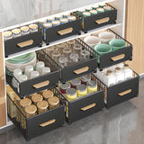 1 stuk telescopische lade, uittrekbare kastorganizer, uittrekbare keukenlade voor keukenkasten, uittrekbare lade (24 cm B x 40 cm D x 18 cm H), boren en spijkeren niet nodig