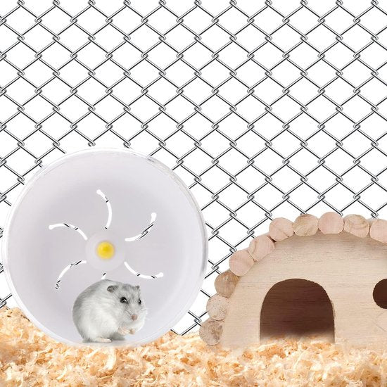Hamster loopwiel, 8,3 inch stil spinnerwiel voor kleine huisdieren voor muizen Chinchilla cavia hamster