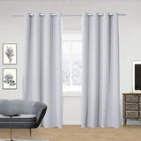 2 verduisteringsgordijnen, 2 stuks, zwaar, lichtdicht, met oogjes