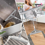 Siliconen waterschuiver vloer douchewisser met steel 156 cm vloertrekker douche raamtrekker grijs