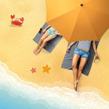 Travelmate Parasol, met uv-bescherming van 50+, blauw