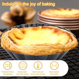 12 stuks eieren cakevorm cupcakes muffin vorm mini taartvorm mentall eiercakevorm taartvormen voor pudding, cake, cupcake, muffin