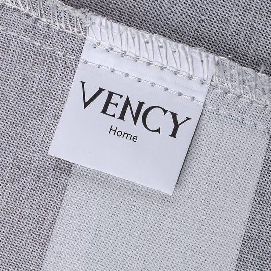 Stripe Beddengoed, 135 x 200 cm, grijs, ademend, renforcé beddengoedset met 1 dekbedovertrek van 135 x 200 cm en 1 kussensloop van 80 x 80 cm, beddengoed, grijs