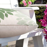 Kussenhoes 40 x 40 cm, lente, zomer, groen, waterdicht, bankkussen, sierkussen, kussenhoes, linnen, outdoor, kussen, bloemen, boho, decoratie, sierkussen voor bank, woonkamer, set van 2