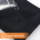 Microvezeldoeken, zwart, poetsdoekjes, voor de keuken, reinigingsdoekjes, afwasdoeken, microvezel, poetsdoek, milieuvriendelijk en pluisvrij, multifunctionele theedoeken, 30 x 30 cm, 10 stuks