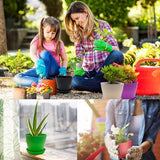 Kleine decoratieve bloempot, praktisch en veelzijdig bruikbaar, miniatuurbloempot, perfect voor kleine planten, optimale accessoires voor je tuin, kweekpotjes, 10 stuks, 10 cm, 10 kleuren