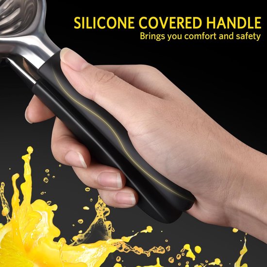 Citruspers van roestvrij staal, handmatige citruspers, roestvrij staal, robuust, voor limonade, cocktails, bars, vaatwasmachinebestendig