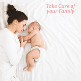 Matrasbeschermer, 180 x 200 cm, 2-delige waterdichte matrasoplegger, katoen, incontinentieonderlegger, wasbaar, vochtbescherming voor bed, bedwaterdicht, matrashoezen, ademend, anti-mijt, hypoallergeen