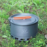 Camping waterketel koffiepot waterkoker 2-3 personen koken licht opvouwbaar duurzaam aluminium waterkoker theepot draagtas