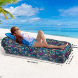 Opblaasbaar bed, kampeerbed accessoires, slaapbank airbag strand, luchtbed campinggadgets voor buiten, feest, reizen, zee, strand