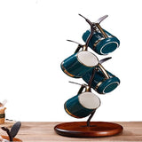 6 haken bekerhouder, koffiebekerhouder, koffiebekerhouder voor toonbank, stijlvolle bekerhouder voor in de keuken, theekop, bekerhouder, bekertoren